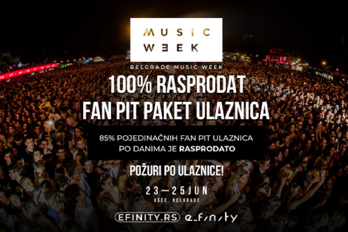 Belgrade Music Week: Fan zona gotovo rasprodata