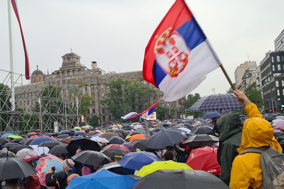 Završen četvrti "Srbija protiv nasilja" protest (FOTO/VIDEO)