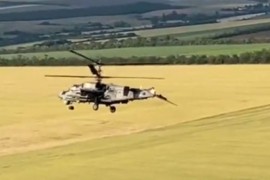 Udarni ruski helikopter ostao bez motora i repa, a vratio se u bazu ...
