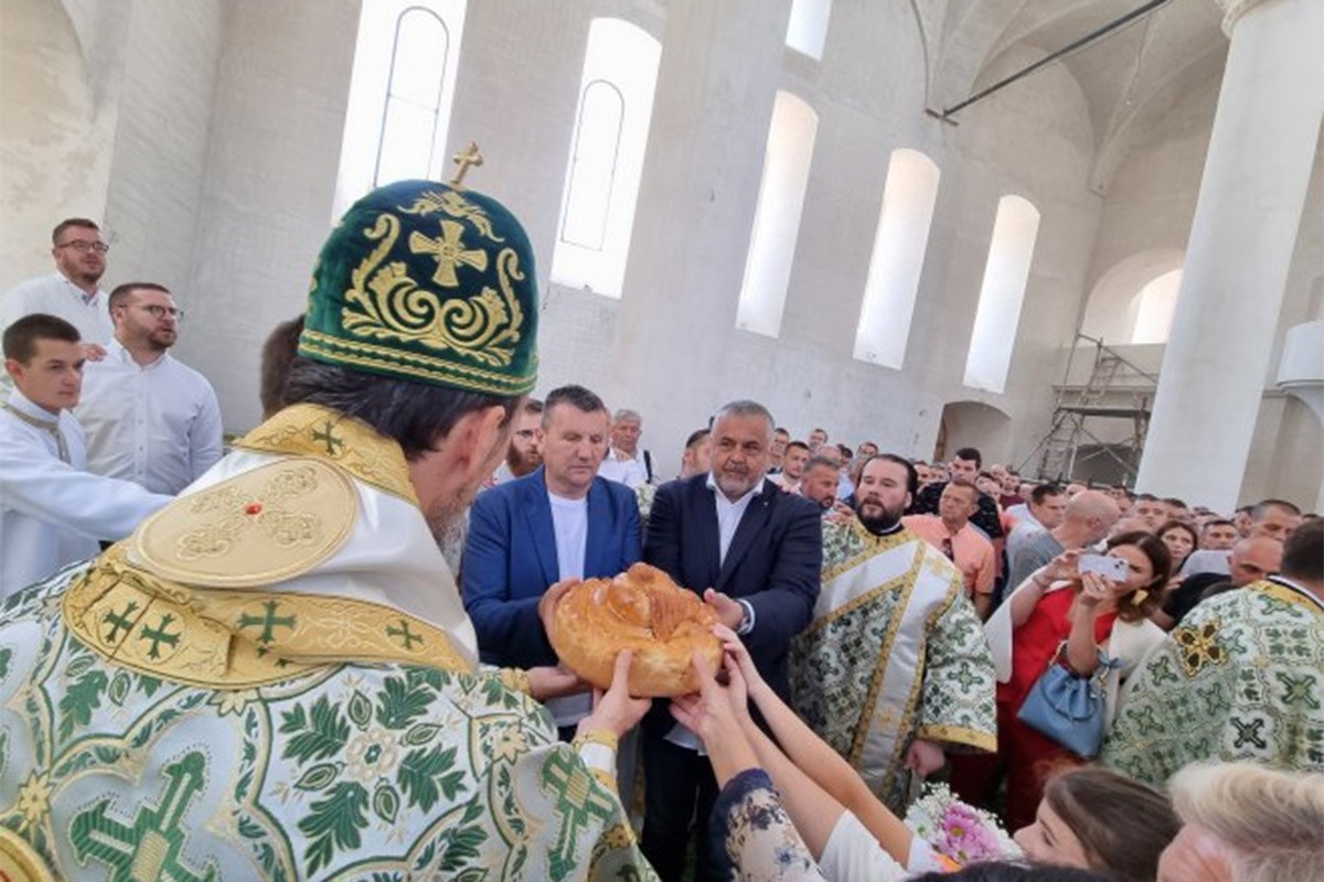 Brojni vjernici na proslavi krsne slave Sabornog hrama u Mostaru