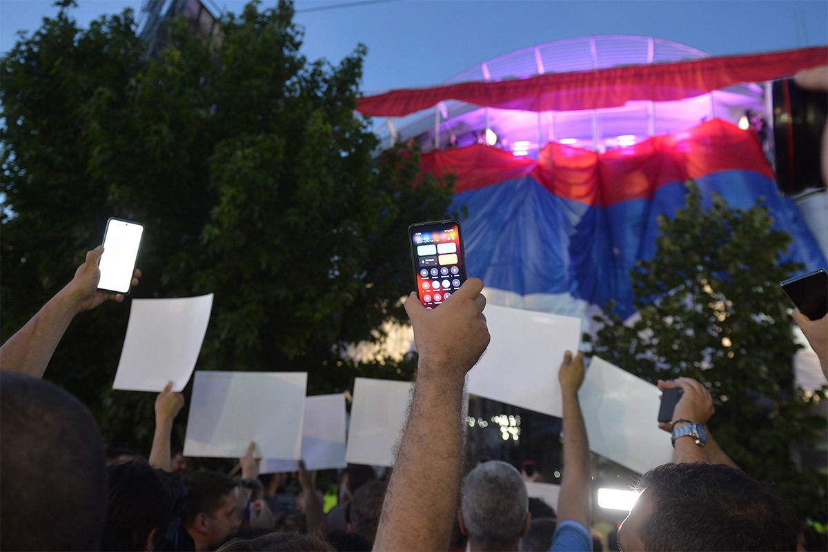 Završen deveti protest "Srbija protiv nasilja"