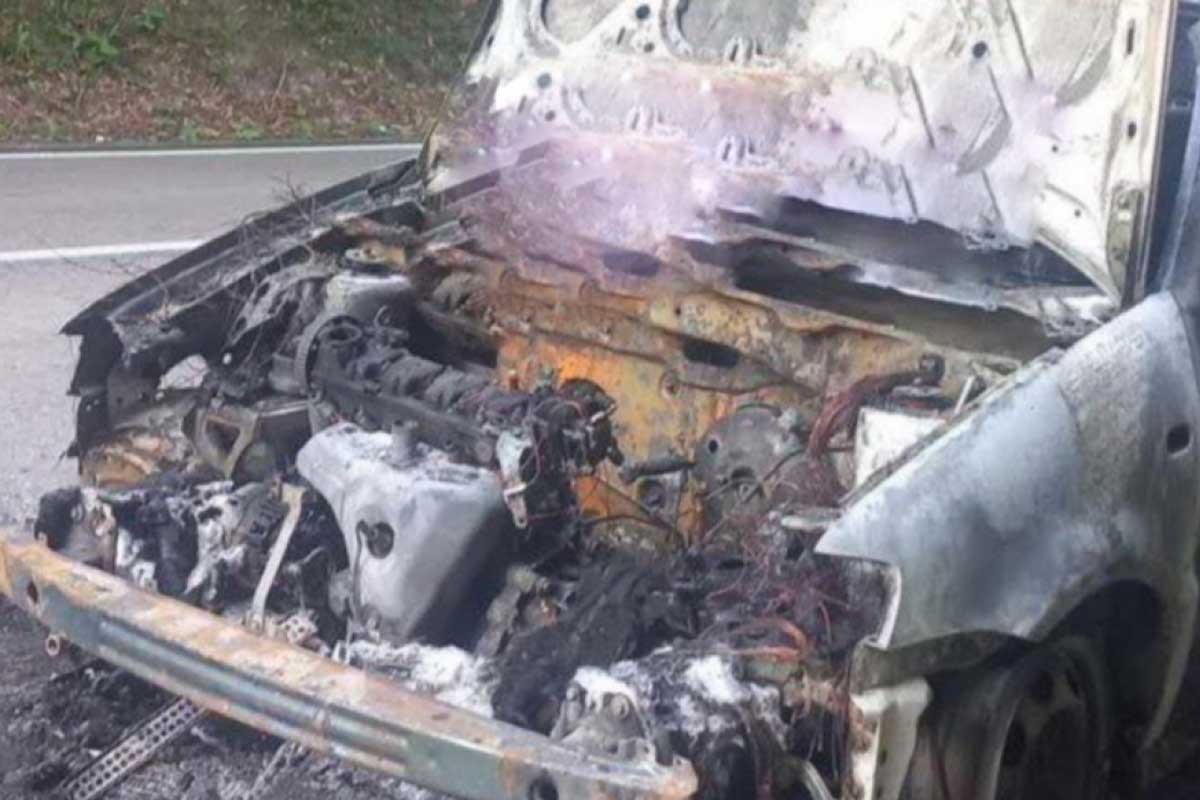 Izgorio automobil, sumnja se da je požar podmetnut