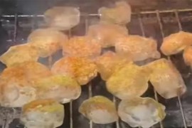 Pravi i nudi grilovane pečene kockice leda