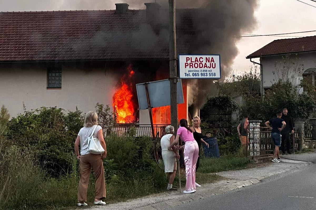 Požar na porodičnoj kući u Prnjavoru