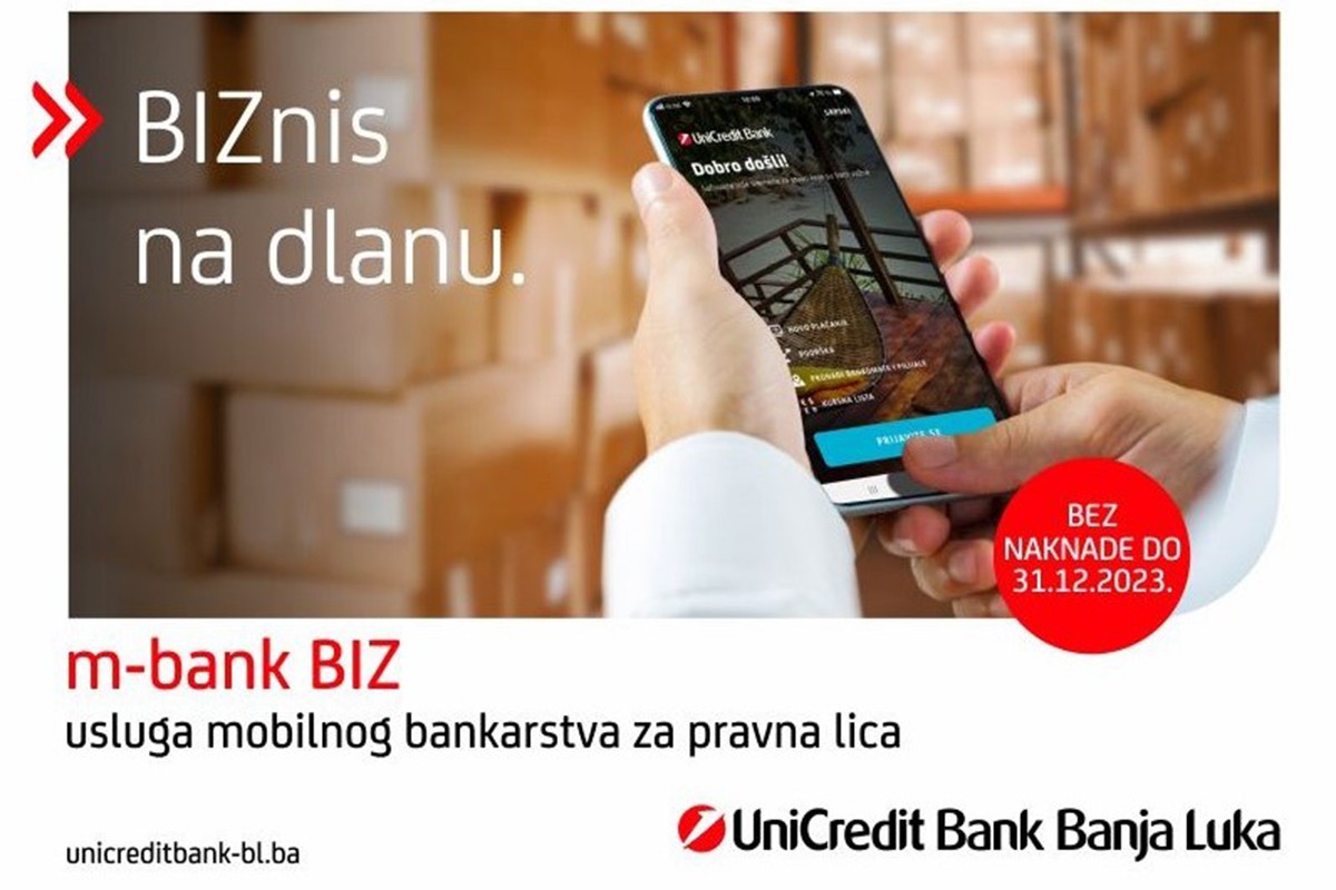 UniCredit mBank BIZ - nova usluga mobilnog bankarstva za pravna lica