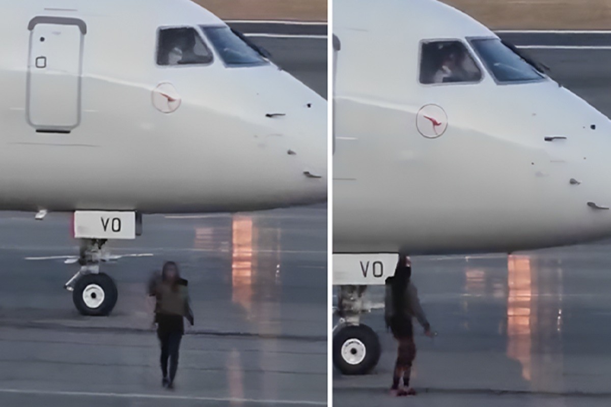 Zakasnila na let pa otrčala na pistu i mahala pilotu da je pusti u avion (VIDEO)