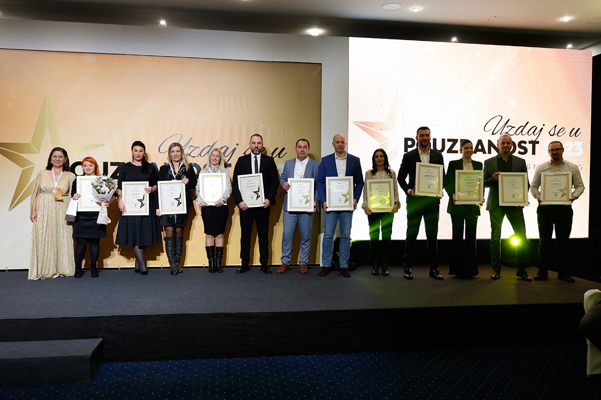 Na konferenciji "Pouzdanost 2023/24" dodijeljena priznanja najboljim kompanijama
