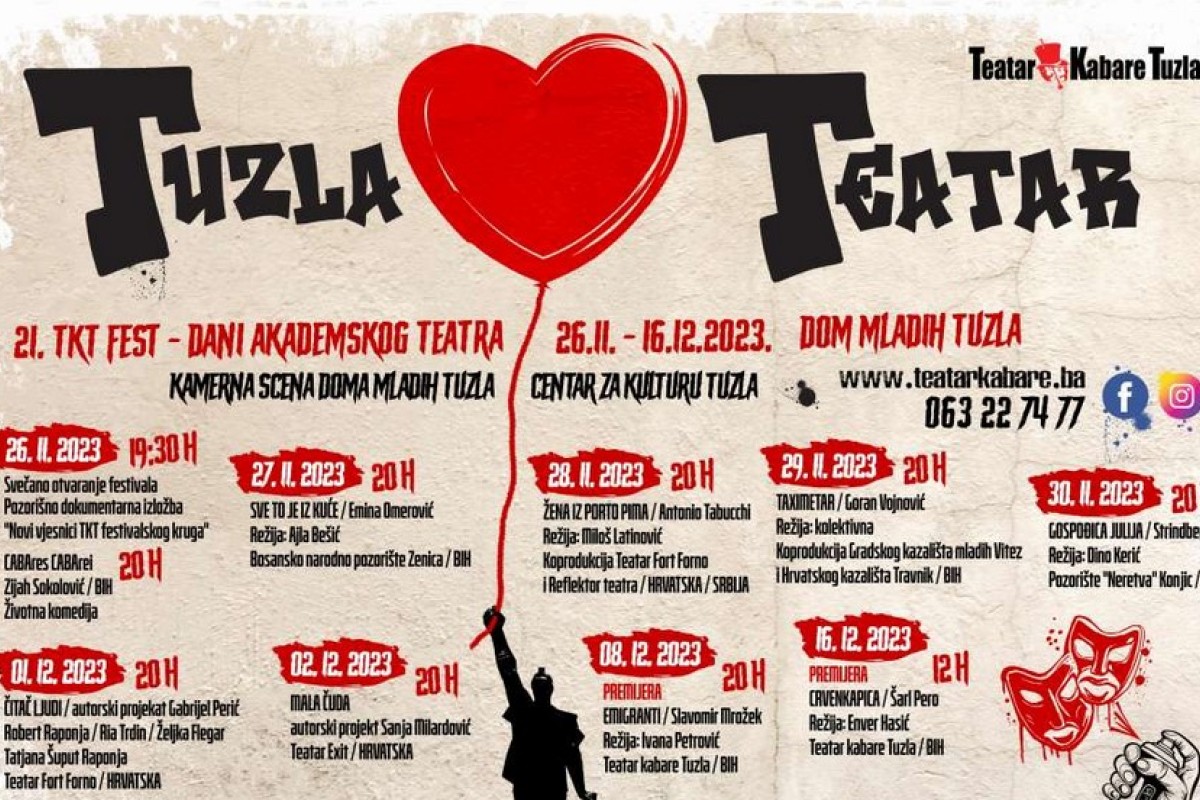 Predstava Zijaha Sokolovića otvara 21. TKT Fest