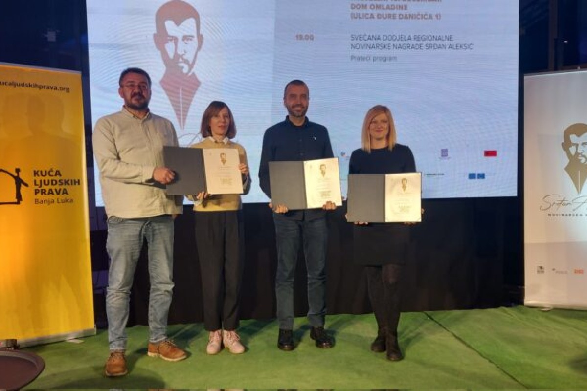 U Banjaluci dodijeljene regionalne nagrade "Srđan Aleksić"