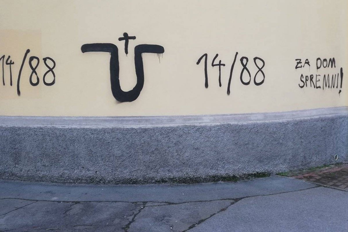 Ustaški natpisi na pravoslavnoj crkvi u Hrvatskoj (FOTO)