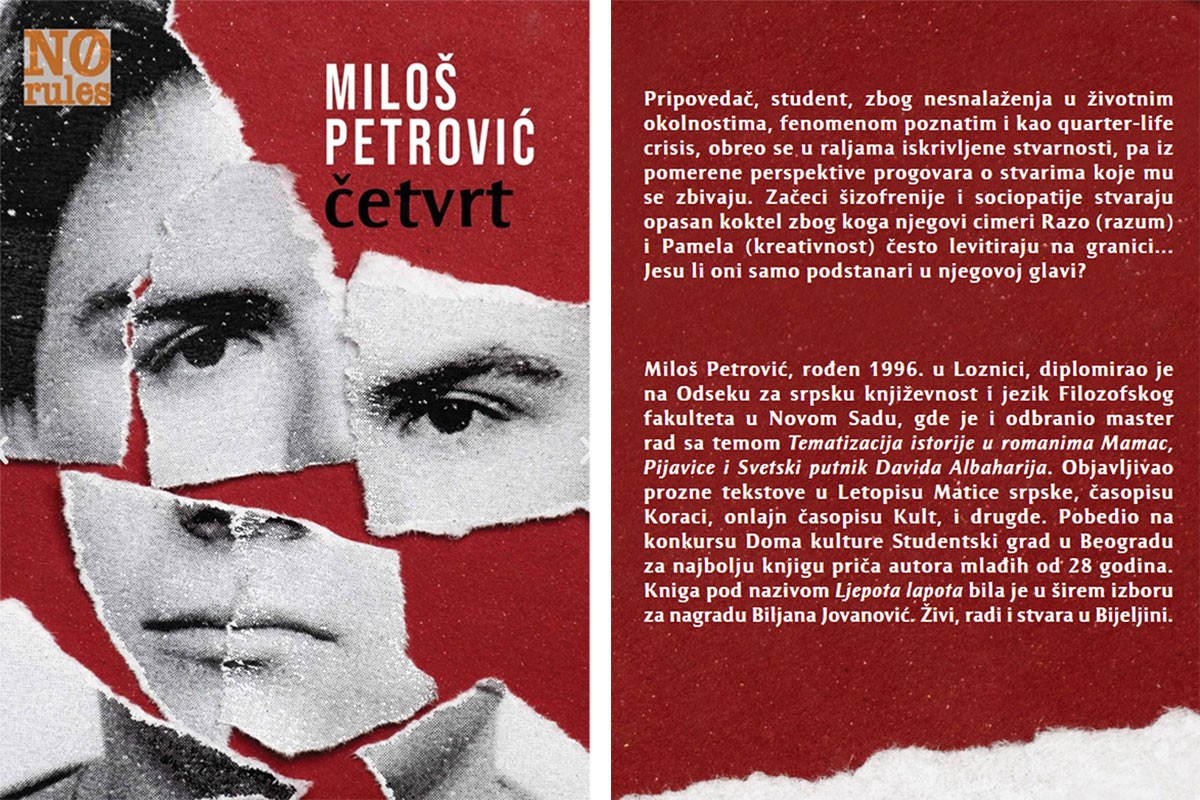 Mladi pisac Miloš Petrović objavio roman "Četvrt"