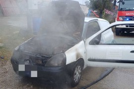 Zapalio se automobil u Banjaluci (FOTO)