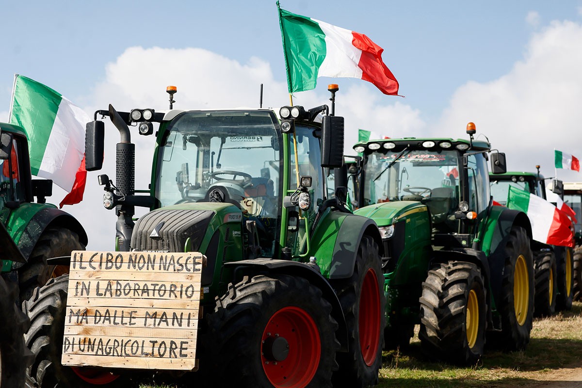 Raskol na protestu italijanskih farmera
