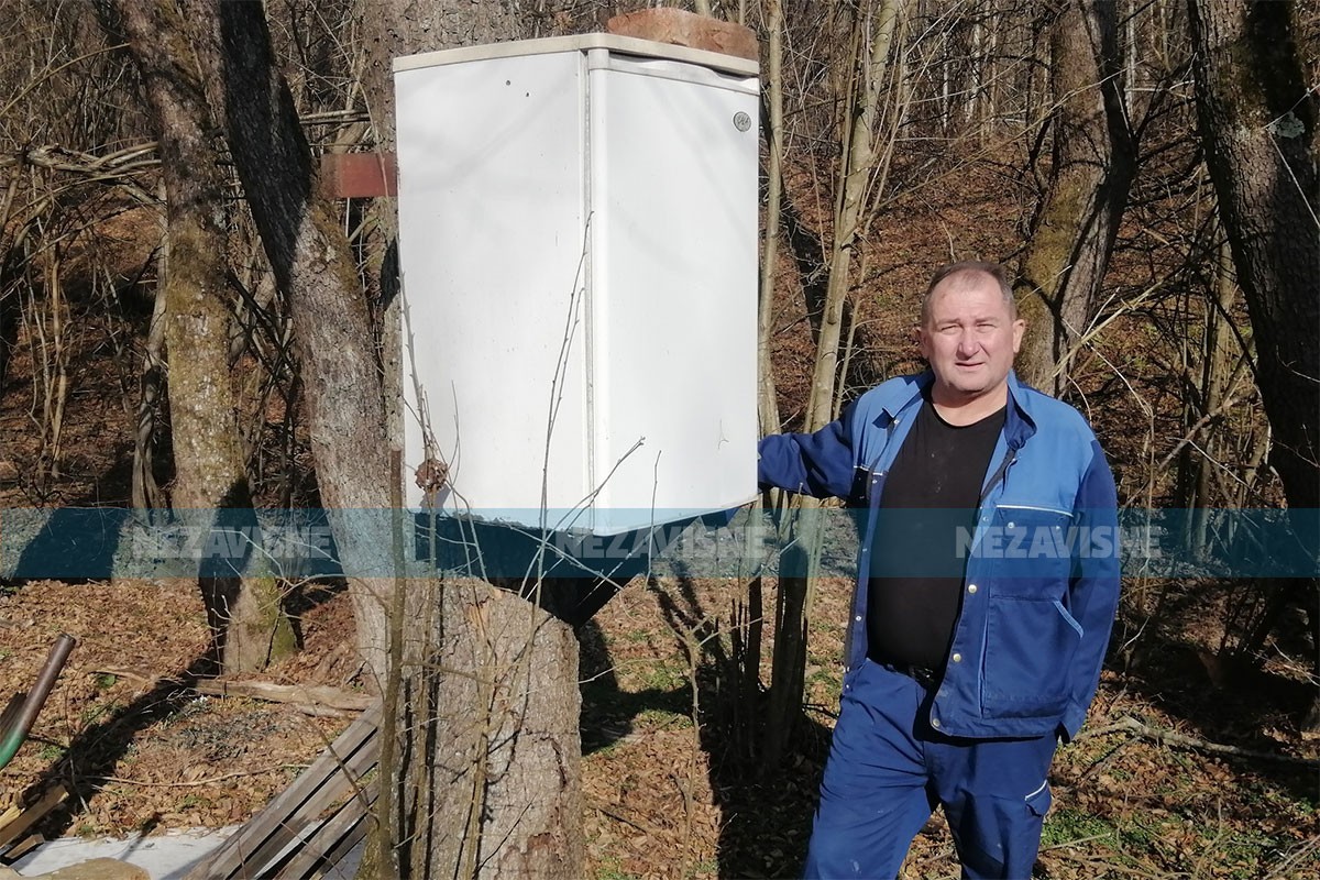 Inovacije Ranka Trifunovića iz Gradiške: Zamrzivač u zemlji, a frižider na drvetu (FOTO)