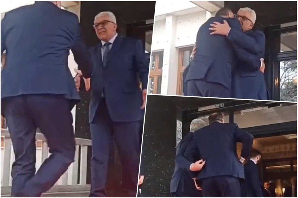 Pogledajte kako je Mandić dočekao Dodika u Podgorici (VIDEO)