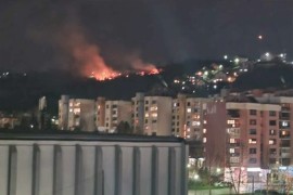 Požar u sarajevskom naselju, gori nisko rastinje