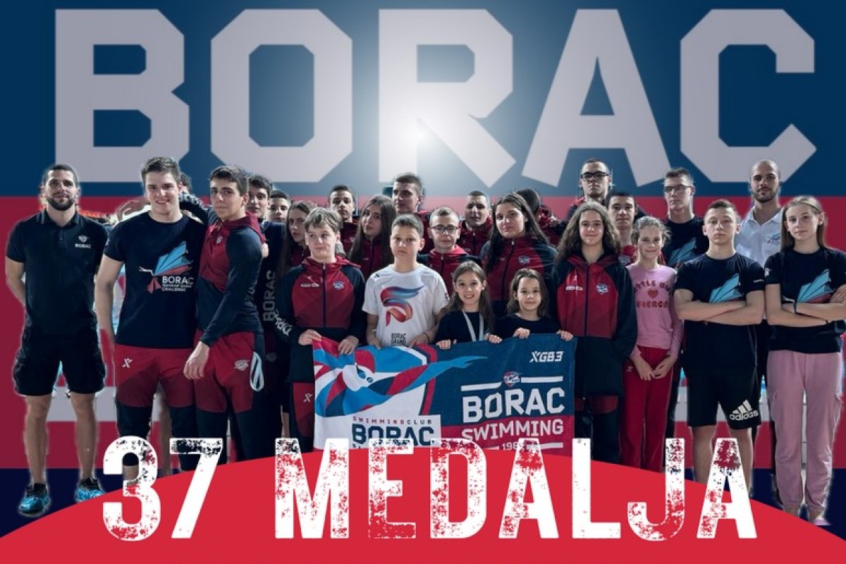 Plivačima Borca deset titula i 37 medalja u Sarajevu