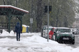 Snijeg u Hrvatskoj i Sloveniji