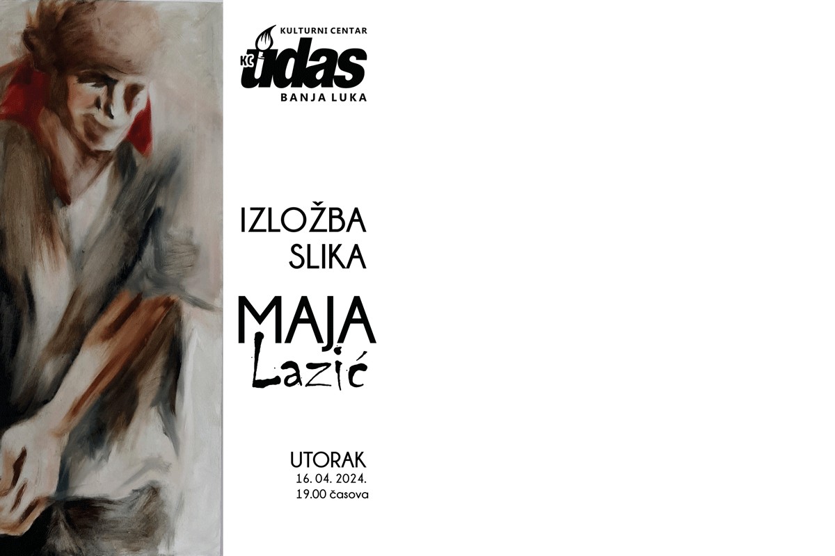 Samostalna izložba slika Maje Lazić u Kulturnom centru UDAS