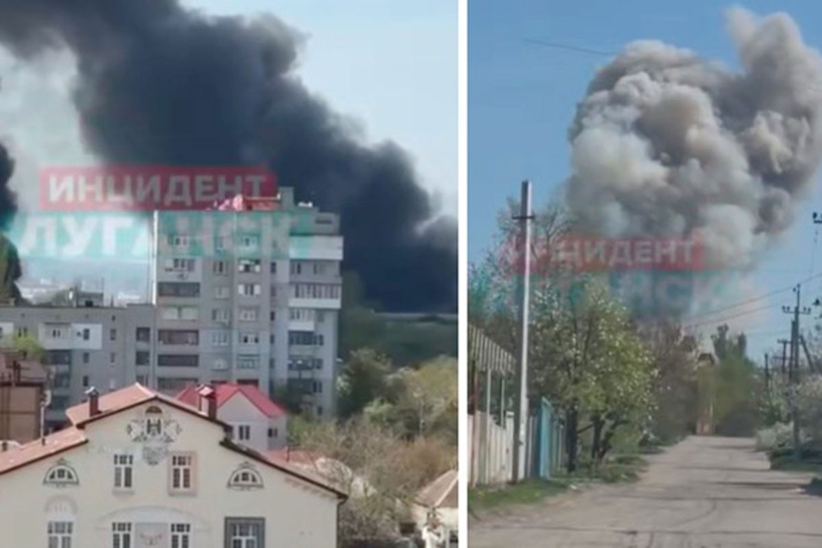 Ukrajinci napali Lugansk, gusti dim iznad grada (VIDEO)