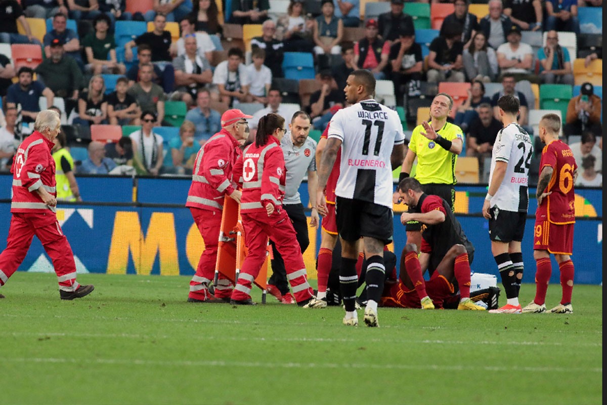 Prekinuta utakmica Udineze-Roma, Endika se uhvatio za grudi i srušio na teren
