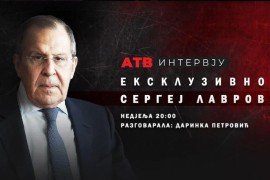 U nedjelju u 20 časova ekskluzivno za ATV govori Sergej Lavrov
