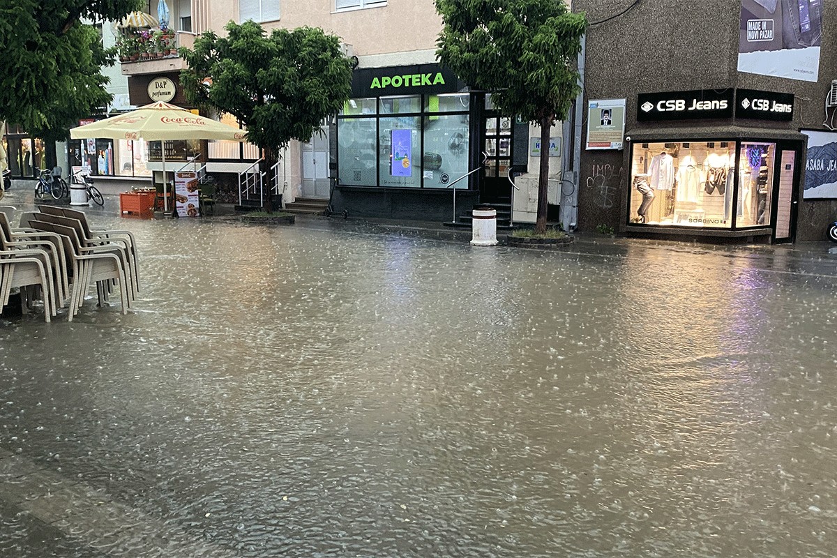 Snažno nevrijeme u Srbiji, vjetar obarao stabla (FOTO)