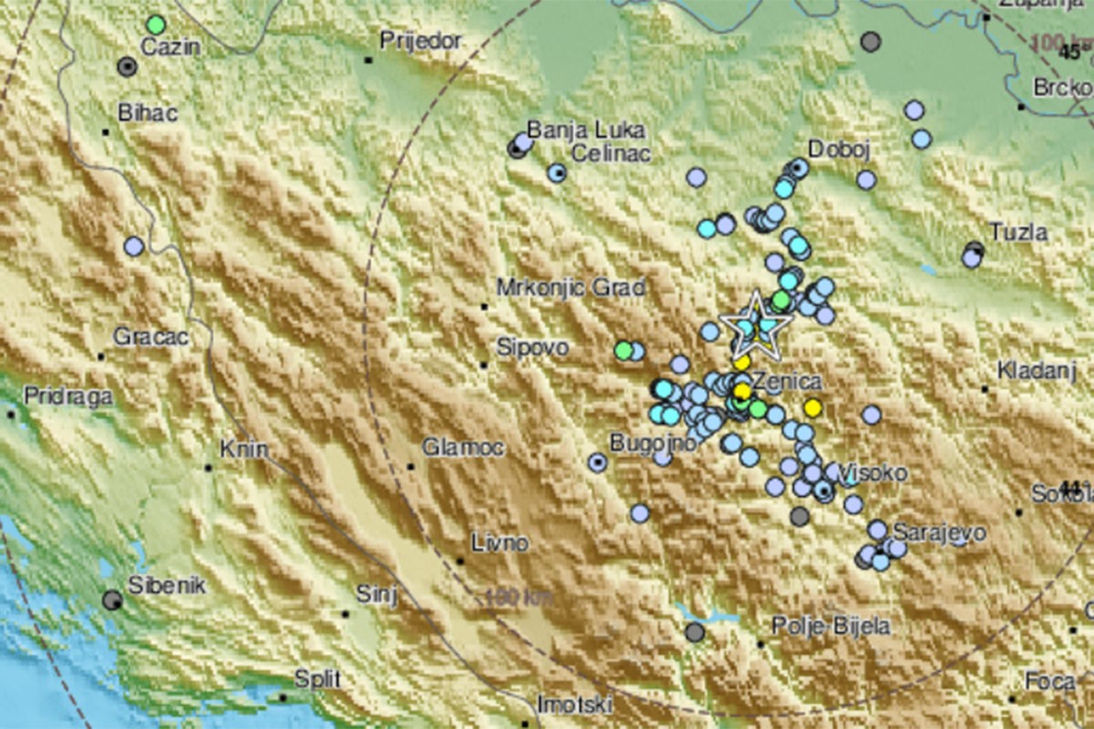 Zemljotres pogodio BiH