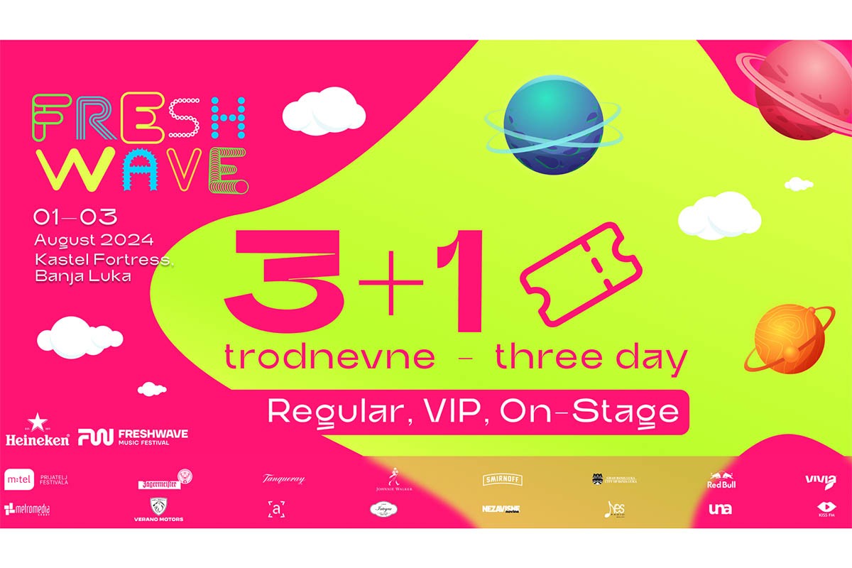 U prodaji su sve vrste festivalskih ulaznica za Freshwave 2024