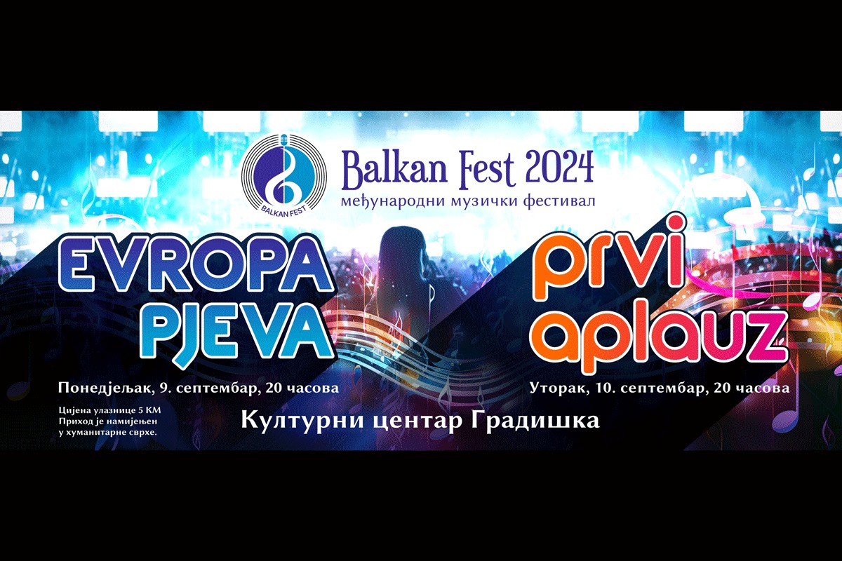 "Balkan Fest" 9. i 10. septembra u Gradišci