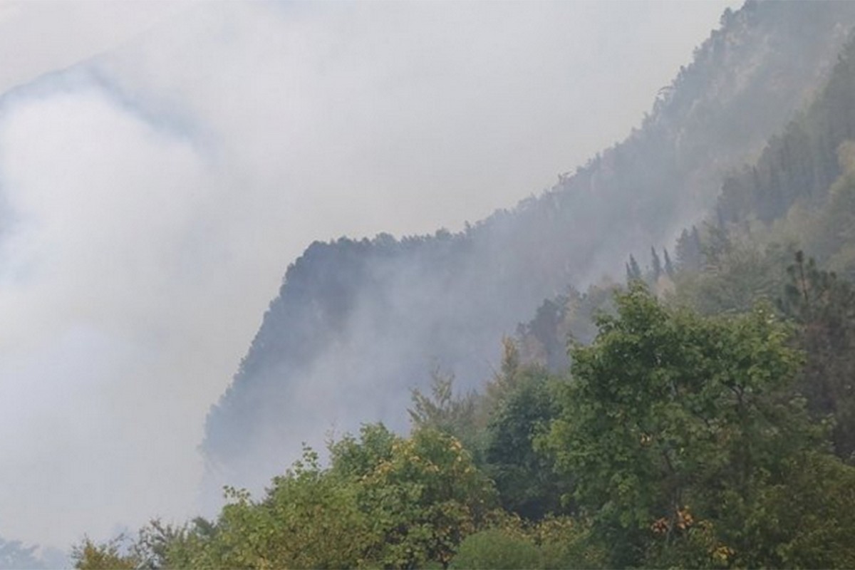 Požar u MZ Luka, vatra se širi nepristupačnim terenom