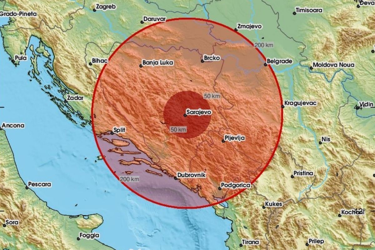 Snažan zemljotres pogodio BiH, epicentar u blizini Sarajeva