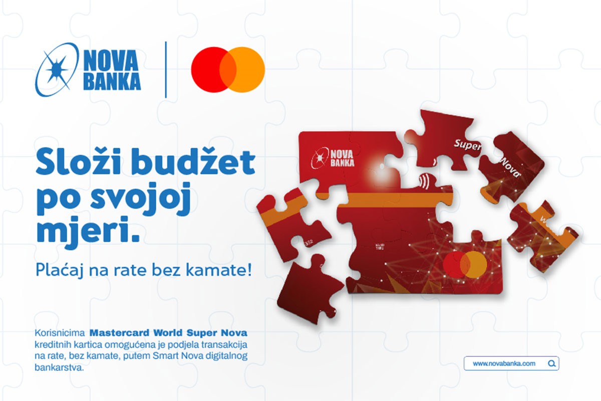 Nova banka omogućila plaćanje na rate bez kamate