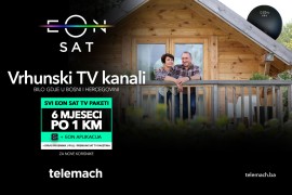 Vrhunski TV kanali bilo gdje u BiH: Svi EON SAT TV paketi prvih 6 mjeseci po 1 KM