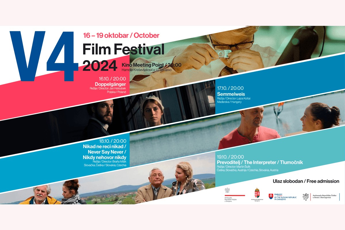 V4 film festival u Sarajevu od 16. do 19. oktobra, ulaz na projekcije besplatan