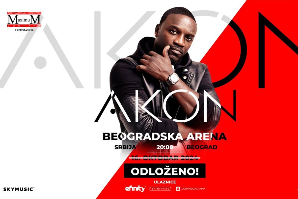 Odlaže se koncert AKON-a