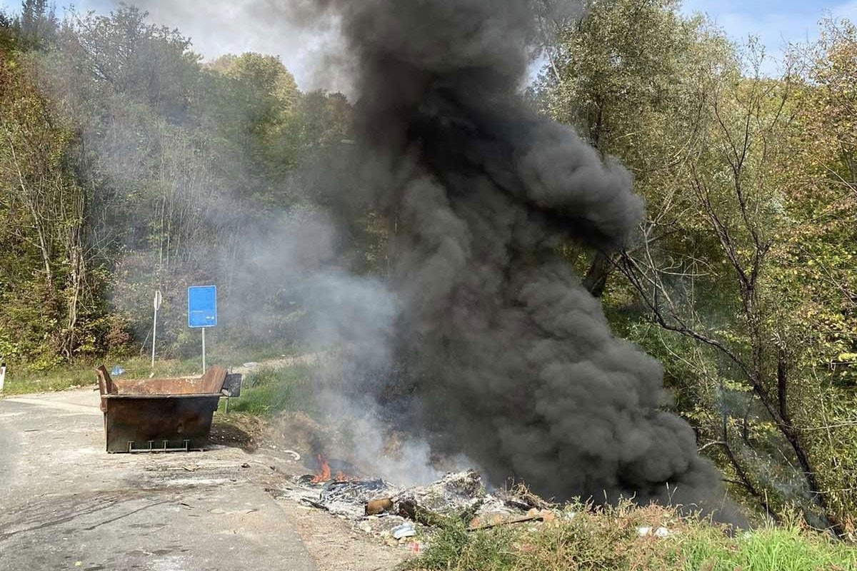 Gorio kontejner u Banjaluci