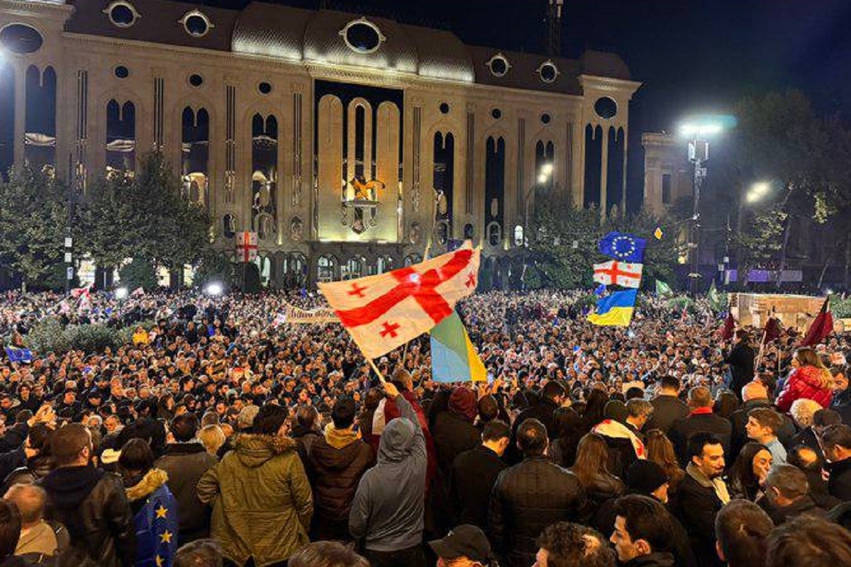 Na protestima traže poništavanje parlamentarnih izbora u Gruziji