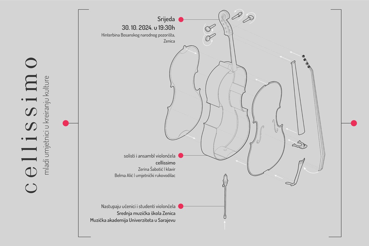 Koncert solista i ansambla violončelista "Celissimo" u BNP-u Zenica