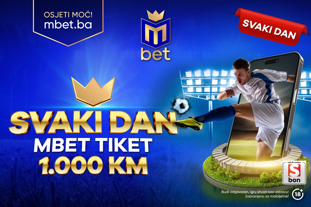 Mbet SVAKI DAN: Hiljadarka za tiket sa najvećom kvotom!