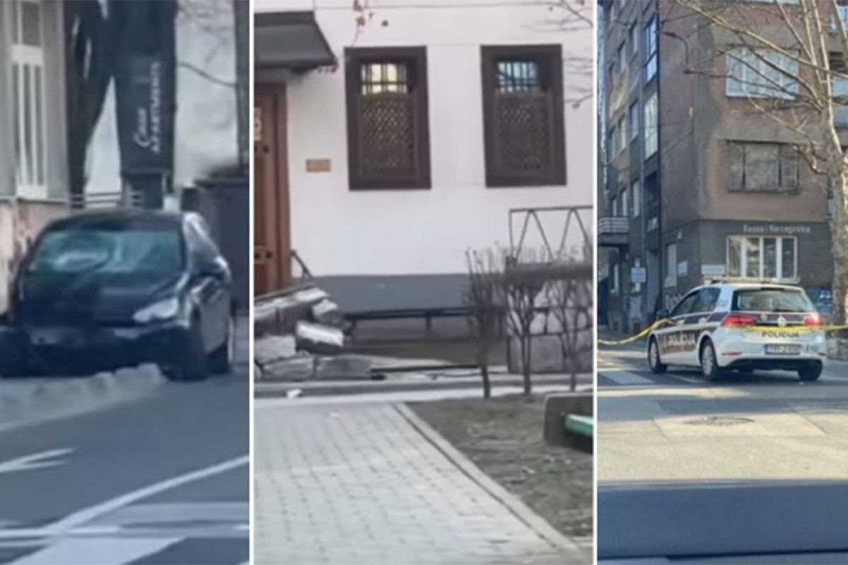 Automobilom se zabio u kapiju džamije