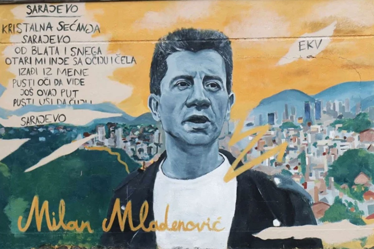 Milan Mladenović dobio mural u Sarajevu
