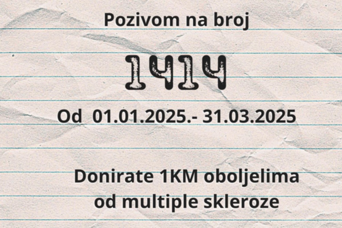 Potrebna pomoć oboljelima od multiple skleroze, aktivan broj 1414