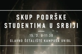 Banjalučki studenti zakazali novi skup podrške: U subotu staju uz kolege iz Srbije