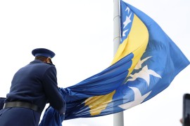 Zapaljena zastava BiH u Brčkom