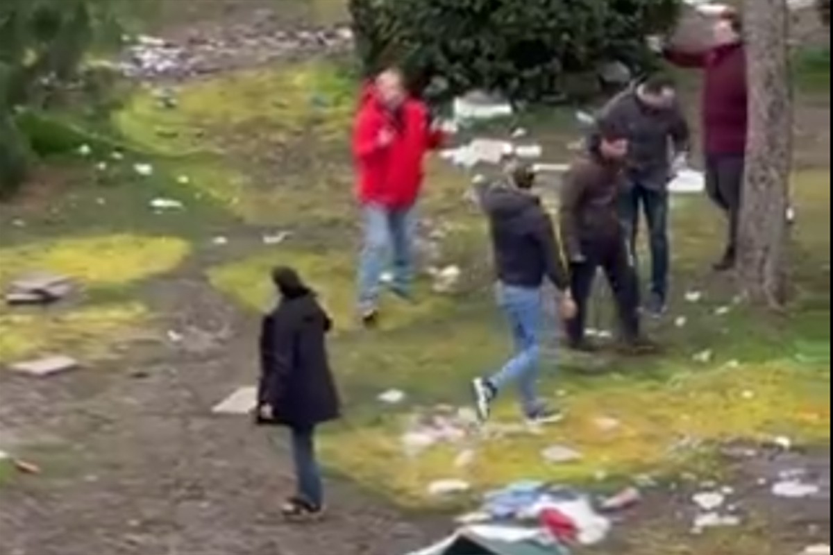 Snimak iz Pionirskog parka: Ko je koga udario i poprskao biber-sprejom (VIDEO)