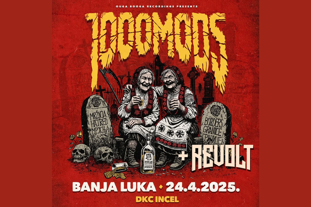 "1000mods" prvi put u Banjaluci, stoner rok spektakl u DKC-u "Incel"