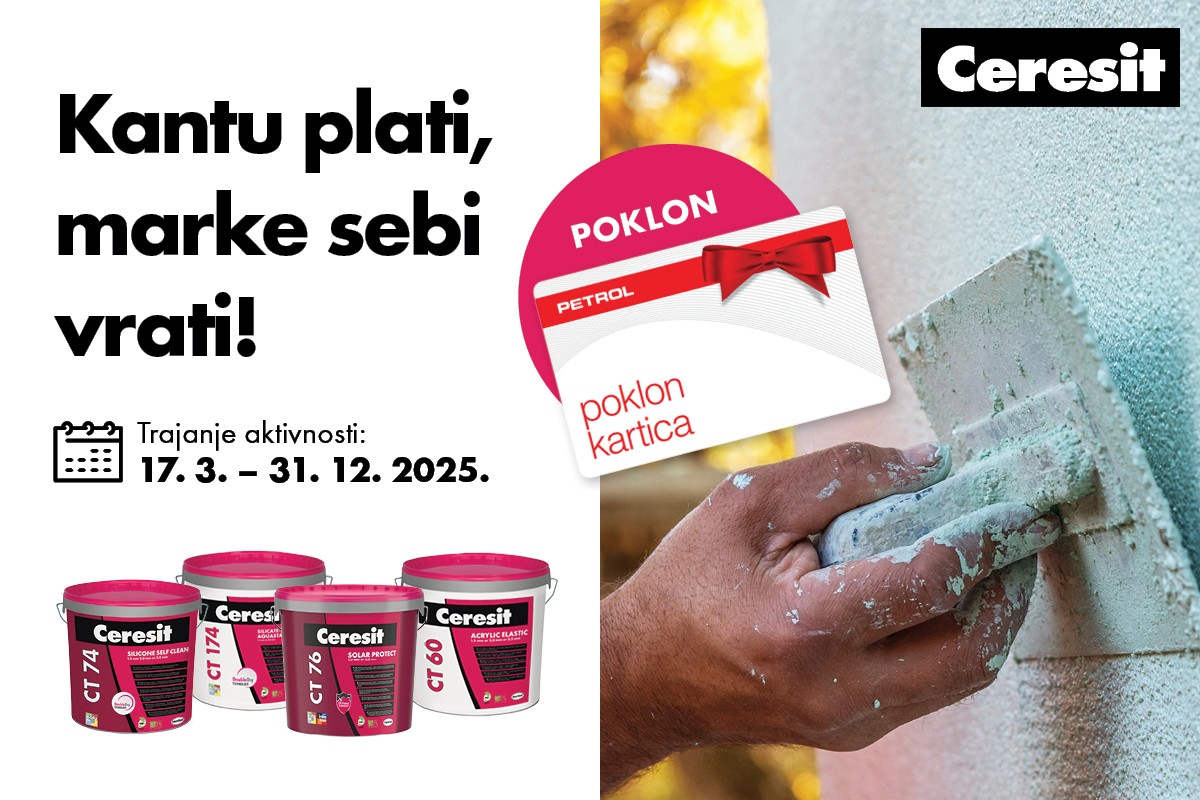 Ceresit nagrađuje vašu lojalnost: Nagradni natječaj "Kantu plati, marke sebi vrati"