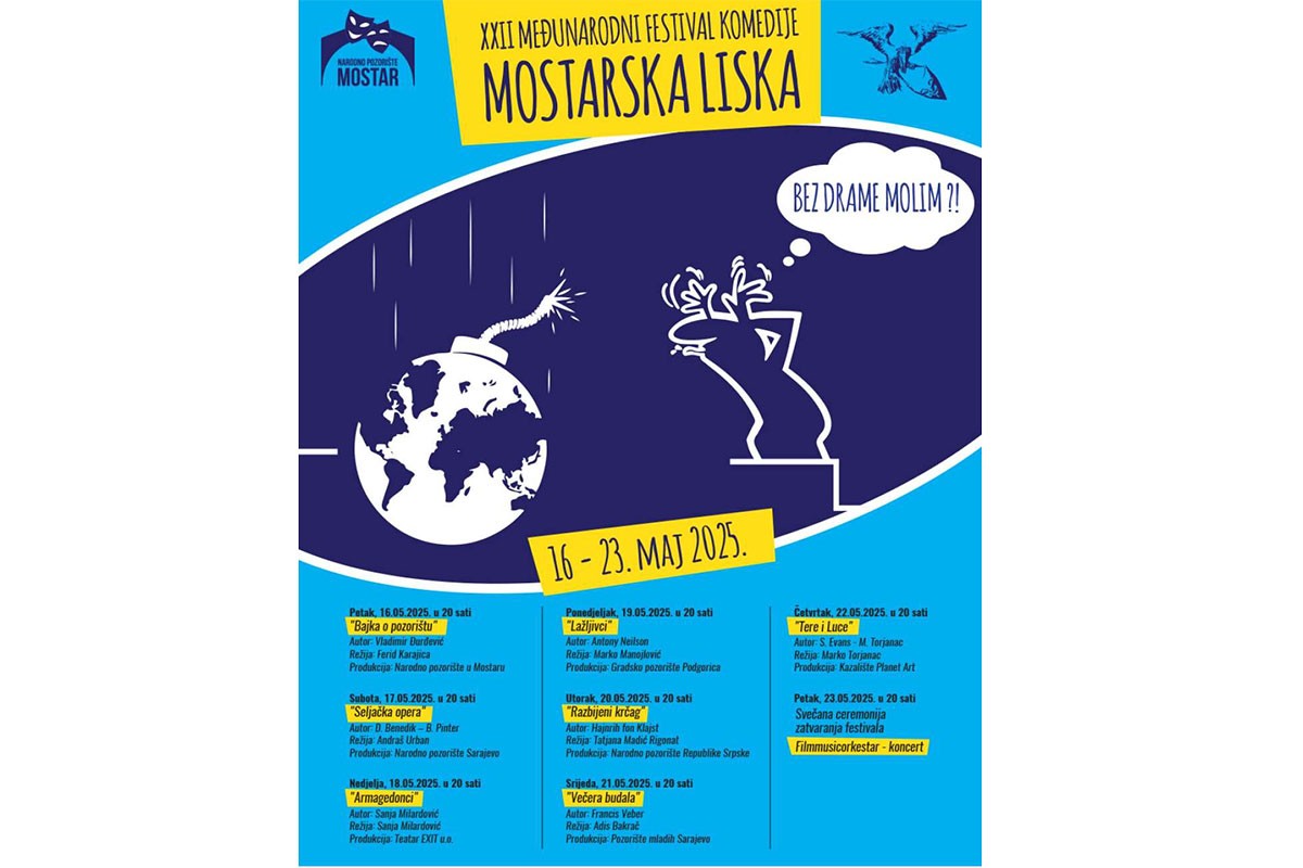 Sedam komedija na festivalu "Mostarska liska"