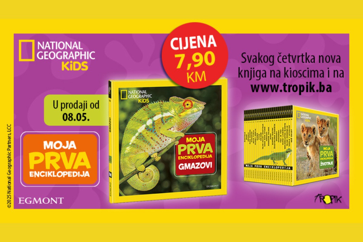 Nova knjiga "Moja prva enciklopedija": "Gmizavci“ stigli na kioske širom BiH